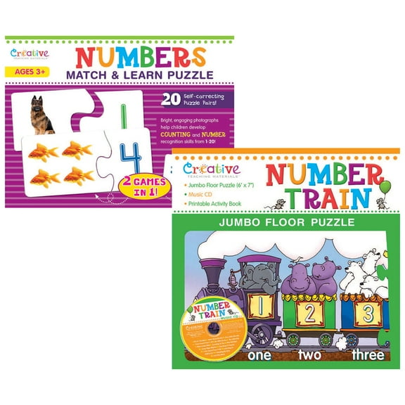 Creative Teaching Materials Numbers Puzzle Bundle, Set of 2