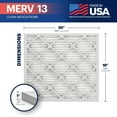 thumbnail image 6 of BNX TruFilter 18x20x1 Air Filter MERV 13 (4-Pack) - MADE IN USA - Electrostatic Pleated Air Conditioner HVAC AC Furnace Filters for Allergies, Pollen, Mold, Bacteria, Smoke, Allergen, MPR 1900 FPR 10, 6 of 7