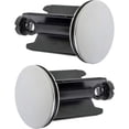 thumbnail image 1 of Tapón Universal para Fregadero de Baño Ø 40 mm, Juego de 2, Tapón de Desagüe Cromado, de Latón, con Junta de Goma, Tapón Regulable en Altura, Desagüe para Bañera Antioxidante, 1 of 5