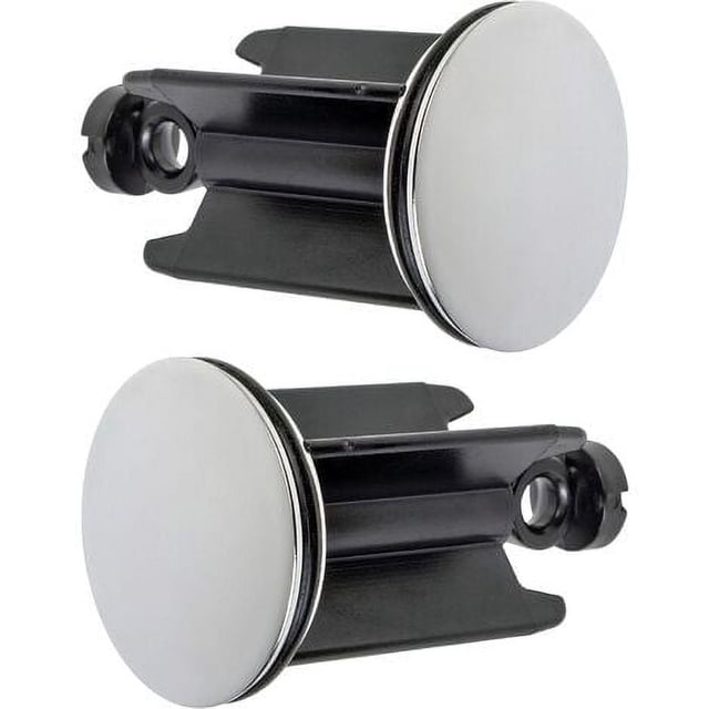 Tapón Universal para Fregadero de Baño Ø 40 mm, Juego de 2, Tapón de Desagüe Cromado, de Latón, con Junta de Goma, Tapón Regulable en Altura, Desagüe para Bañera Antioxidante