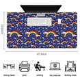 thumbnail image 5 of Long Mouse Pads for Desk,Dark Blue Rainbow Pattern Desk Mats on Top Of Desks, Desk Mouse Pad Extra Large with 3mm Non-Slip Base and Stitched Edge for Gaming,Office,Work,Home 47.3"x23.6", 5 of 6