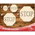 thumbnail image 3 of Unfinished Wood Stop Sign Shape 12" / 1/8", 3 of 3