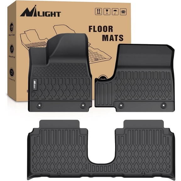 Nilight TPE Floor Mats for Hyundai IONIQ 5 SE Standard Range SE SEL 2022 2023 2024 Movable Console,All Weather Custom Fit Heavy Duty Floor Liners