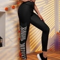 thumbnail image 2 of Ramiter Workout Leggings for Women Yoga Leggings Ribbed Seamless Workout High Waist Athletic Pants M,Black, 2 of 5