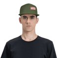 thumbnail image 4 of ZICANCN Pray Character Pattern Baseball Caps, Trucker Hats for Men And Women, Adjustable Breathable Flat Caps, Moss Green, 4 of 6