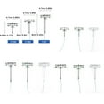 thumbnail image 3 of Youkk Model Layout Lights Double-Heads Outdoor Garden Lamps Scale Mini Miniature Lamppost Yards Table Train Street Decorations Gray（1:100）（White）, 3 of 8