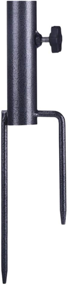 Steel Beach Umbrella Anchor - Adjustable Ground Screw Holder For Patio & Garden Umbrellas