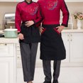 thumbnail image 4 of Delantal de bolsillo unisex Cocina Camarero Chef Carnicero Restaurante Cocinero Vestido Negro Likrtyny Para estrenar, 4 of 6