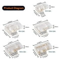 thumbnail image 2 of For CCT FCOB RGB Strip Lights Quick Connect L Shape Corner 90 Degree Transparent 2/3/4 Pin Connector COB LED Connectors L Shape Cover Connectors LED Strip Connector Terminal 8MM 2PIN, 2 of 8