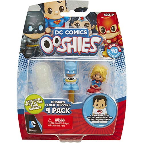Ooshies Set 4 Dc Comics Series 1 Action Figure (4 Pack) - Walmart.com - Walmart.com