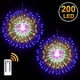 thumbnail image 1 of Luces románticas de fuegos artificiales, bombillas LED de colores con 8 modos, luces de hadas que funcionan con pilas para colgar decoraciones de bolas, protección segura contra fugas de energía, 1 of 6