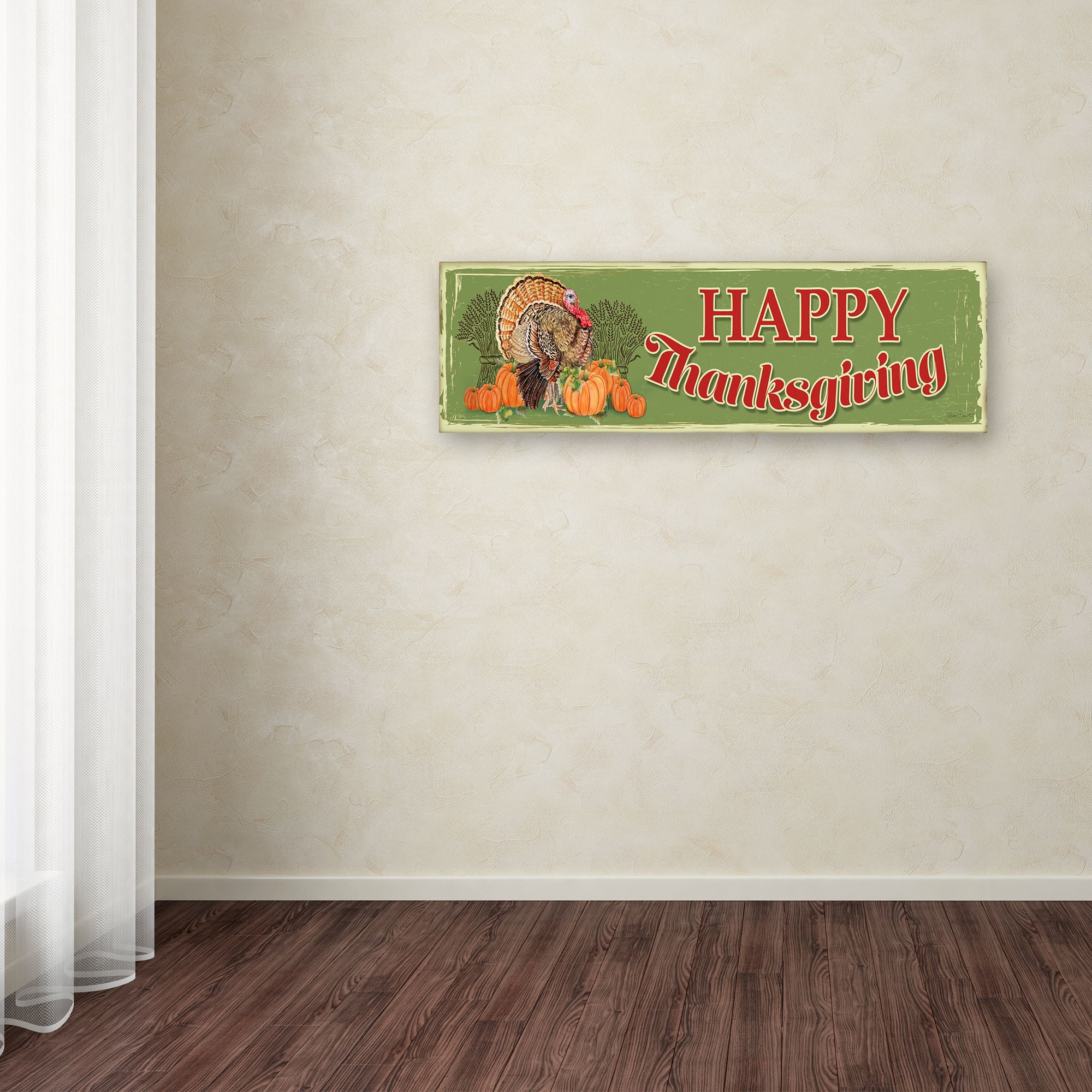 Trademark Fine Art 'Thanksgiving 2' Canvas Art by Jean Plout