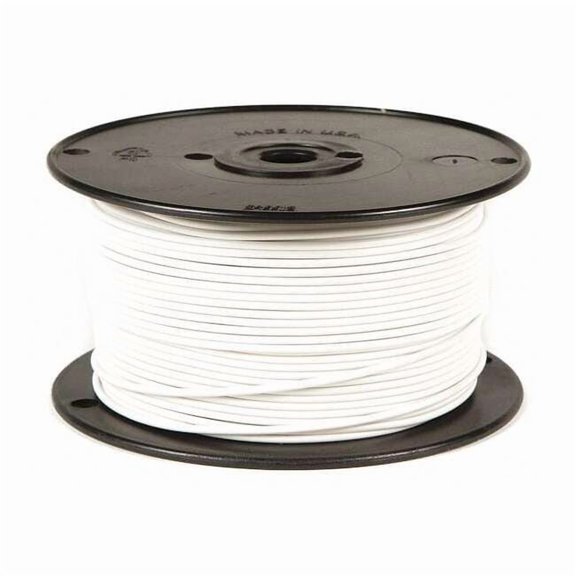 BATTERY DOCTOR Primary Wire,12 ga.,19,100 ft.,60V,White 81067
