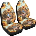 thumbnail image 3 of XYZCANDO 2pcs Car Seat Covers for Interior Front Car Seat Covers Decorative Durable, Van Truck Vehicle Car Front Seat Covers, Sunflower Cow, 3 of 10