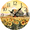 AAqqt8, variant on Eveokoki Rustic Whimsical Windmill Field Sunflowers Farmhouse Wooden Wall Clock - 12 Inch Silent Non-Ticking Decorative Clock for Kitchen, Living Room, Bedroom, Country Home Decor