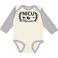 thumbnail image 3 of Inktastic Nicu Warrior with Arrow and Baby Footprints Boys or Girls Long Sleeve Baby Bodysuit, 3 of 5