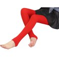 thumbnail image 1 of Qarigey Mallas térmicas para mujer, terciopelo elástico, grueso, suave, cómodo, ropa interior de invierno, calcetines, pantalones pitillo Prendas para la parte inferior del cuerpo Rojo, 1 of 6