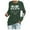 Green, variant on Customizable Women DIY Your Photo Your Own Custom Text Sweatshirt Grey,M
