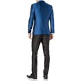 thumbnail image 2 of Adam Baker by Needle & Stitch Mens Tux-Shark 3-Piece Slim Fit Tuxedo Suit Set - Blue - 52R, 2 of 6