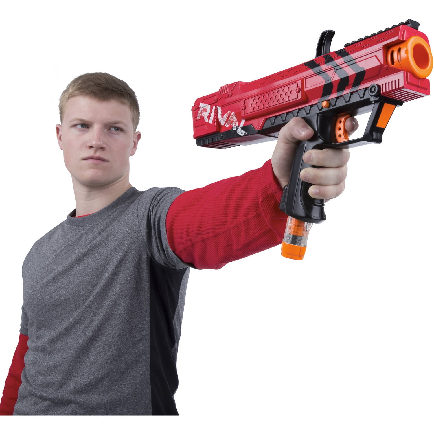 Nerf Rival Apollo XV 700 Red Blaster with Spring-Action and Ammo