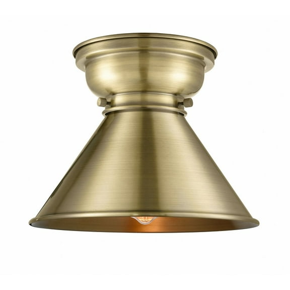 Innovations 623-1F-AB-M10-AB Briarcliff 1 Light 10 inch Flush Mount, Antique Brass