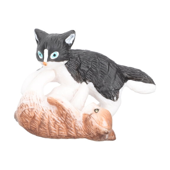 ELAYARD 1Set Cat Craft Statue Assorted Color Desktop Adornment with Fine Workmanship