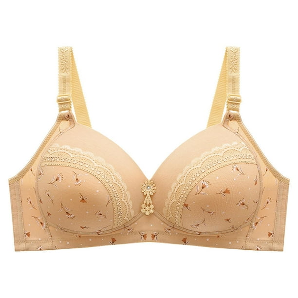Front Closure Bra for Seniors,Goldies Bra for Front Closure, Embraced Bras  for Women - skin color 