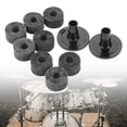 thumbnail image 3 of Milaget 10 Pieces Cymbal Accessory Cymbal Stand Felts for Live Percussion Instrument grey, 3 of 9