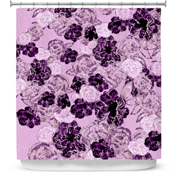 Shower Curtains 70" x 73" from DiaNoche Designs by Susie Kunzelman - Floral Spray