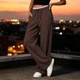 thumbnail image 6 of Tsivenald Sweatpants for Women Baggy Sweat Pants for Women Elastic Waist Drawstring with Pockets Casual Gym Lounge Workout Pants, 6 of 7