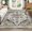 Gray, variant on Haperlare 2' x 6' Hallway Rug Soft Persian Rug for Entryway Washable Anti Slip Antiqued for Living Room Kitchen Bathroom, Gray