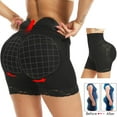 thumbnail image 4 of MISS MOLY Women Seamless Butt Lifter Padded Lace Panties Enhancer Underwear Shorts, 4 of 6