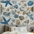 thumbnail image 2 of Orinice Shells Starfish Ocean Tapestry Wall Hanging Unique Style Graphic Tapestries Home Wall Decor Art for Living Room Bedroom Apartment Farmhouse Dorm 40x30inch, 2 of 6