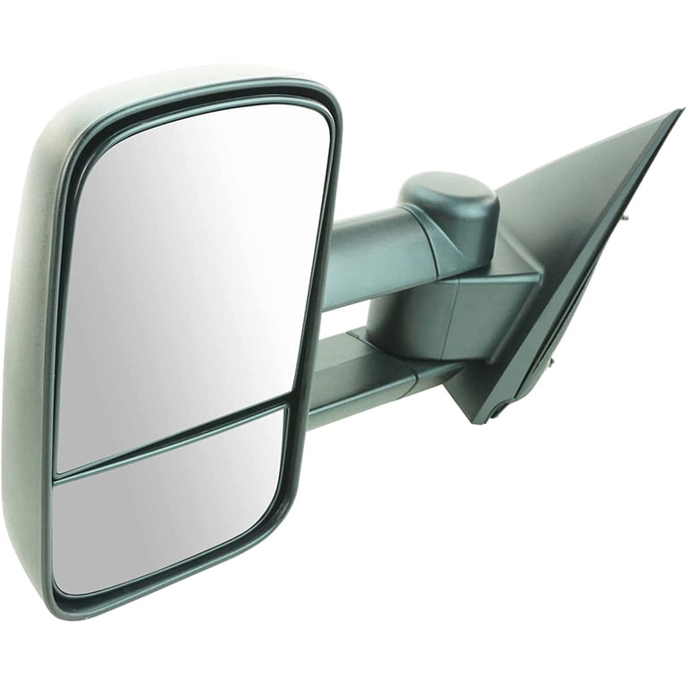 Manual Towing Mirror Right Side For Chevy Silverado/GMC Sierra - Textured Black