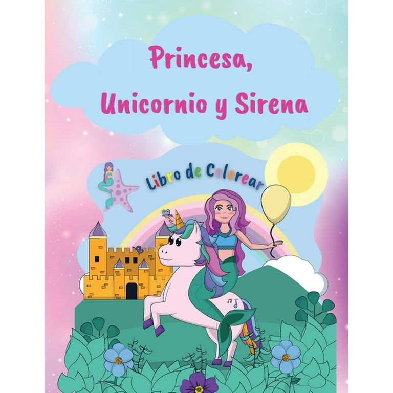 libro de colorear de unicornios para niñas de 4-8 años: Libro para colorear  para niños, diversión para niñas y niños (8,5 x 11 , 50 paginas) (Spanish