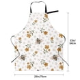 thumbnail image 5 of Lsque Bees And Flowers Waterproof Apron Chef Aprons for Men Heavy Duty Chemical Work Apron Extra Long Grilling Aprons with Adjustable Bib Apron, 5 of 9