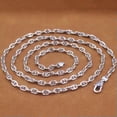 thumbnail image 5 of K-KED Real S925 Sterling Silver Chain Men Women 3.5mm Anchor Link Chain Necklace -70cm/27.6inch-20-21g, 5 of 6