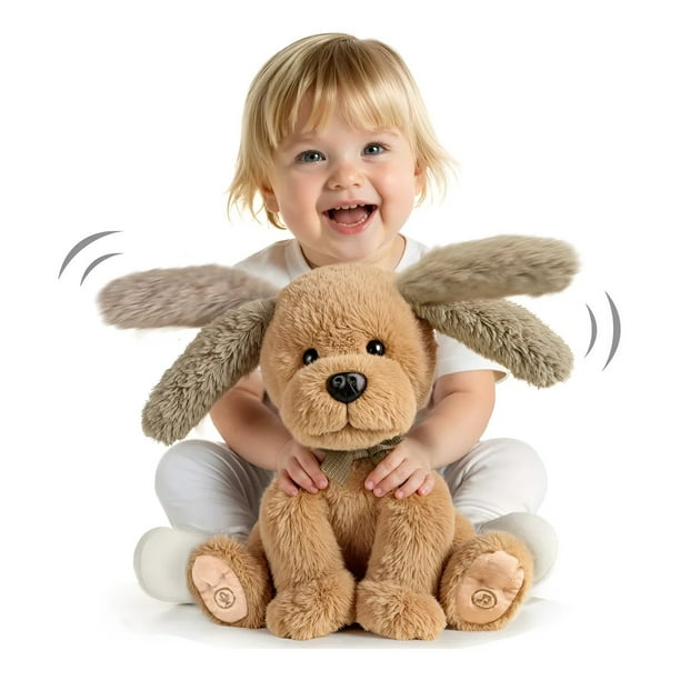 Cachorro Perro Robot Peluche Canta Mueve Orejas Baila - Perro - Marrón