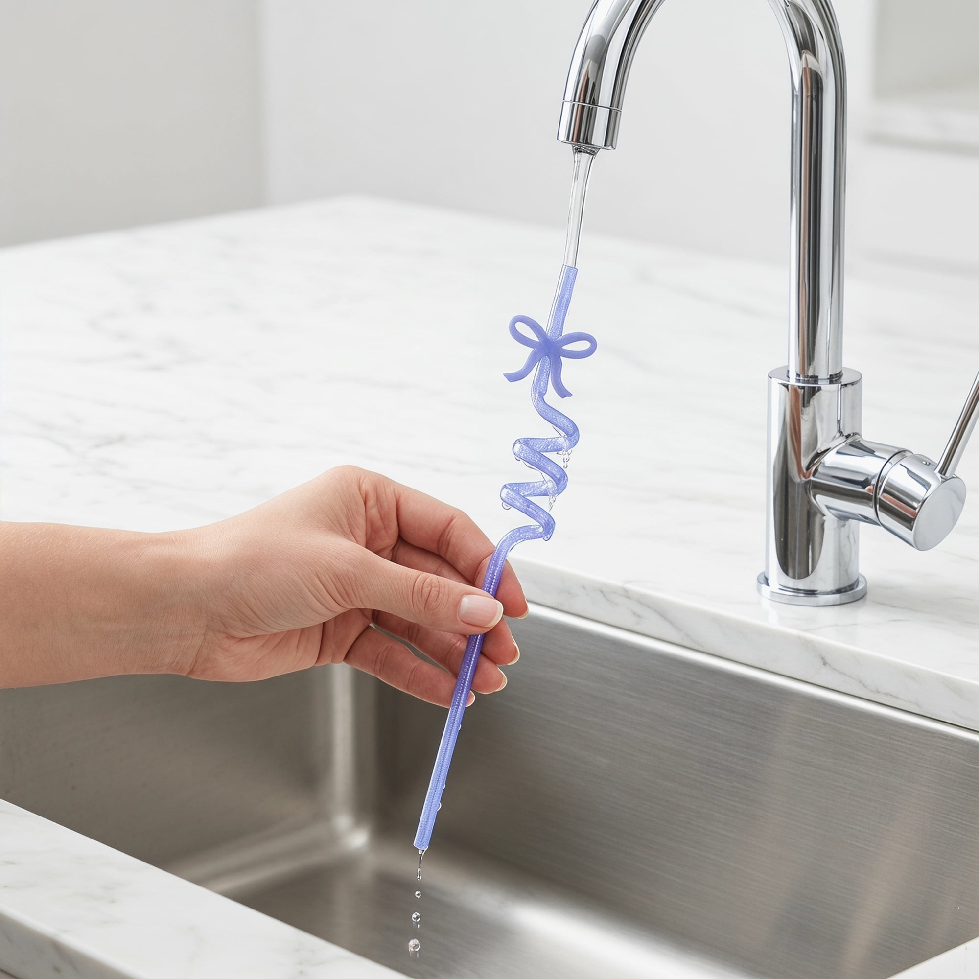 Unique Bargains 10Pcs Reusable Plastic Dishwasher Safe Straws Dark Blue
