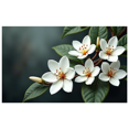 thumbnail image 3 of Beautiful White Flower Themed Backdrop Banner Party Decorations Background Photo Props for Garden Parties Spring Celebrations Weddings and Indoor Decor, 3 of 4