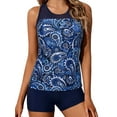 2 Piece Tankini Bathing Suits for Women with Shorts Athletic Swimsuits
