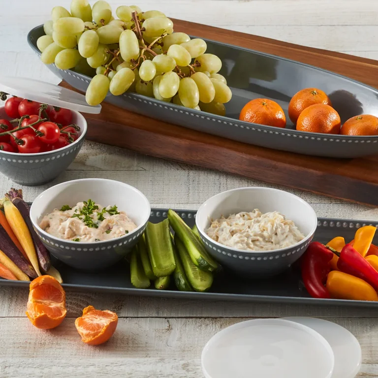Pandex 5-piece Beaded Melamine Serveware Set - Walmart.com