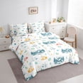 thumbnail image 2 of Catabedysis Minimal Camping 7-Piece Twin Bedding,Mountain Tent Pattern Bedding Comforter Set For Boys,Multicolor,Polkadot Reversible, 2 of 7