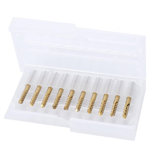 Oubit Fraise Rotative 10pcs 3.175mm Carbure Fin Fraiseuse Fin Moulin Durabilité Améliorée