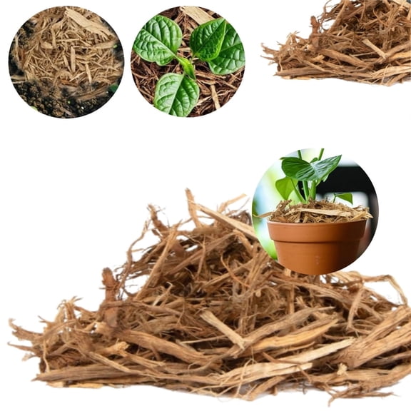 HXRH 1Pack Poplar Tree Bark Mulch 0.66Lb Landscaping Mulch Organic Wood Mulch for Outdoor Premium Mulch Wood Chip Potting Barks for Lawns Potting ﻿ ﻿