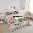 thumbnail image 3 of Erosebridal Ensembles de Literie pour Chat avec Couette, Ensembles de Couette à Fleurs Rétro Taille Simple, Insert de Couette Réversible à l'Ancienne, Décoration de Chambre en Microfibre, 2 Pcs, 3 of 8