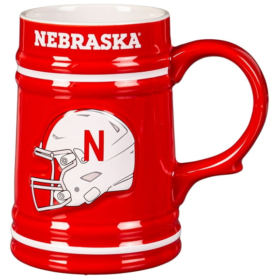 Nebraska Huskers 24oz. Ceramic Stein Cup with Gift Box