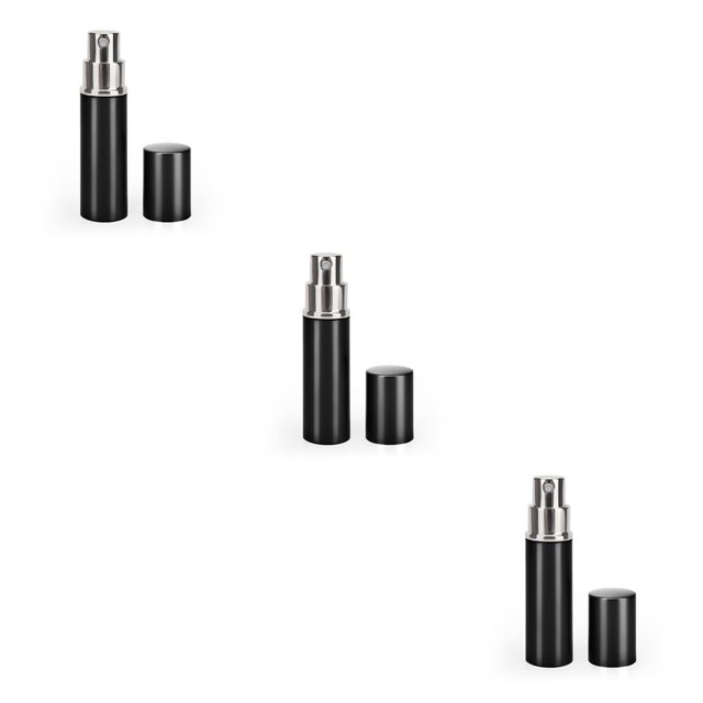 Soidarity 5 Piezas Atomizador 10ml Botella de Spray Fragancia Caja de la bomba Dispensadores vacíos Botellas de rociador Accesorios de viaje Plata Type3 NO3 Soidarity CBP163363