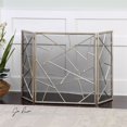 thumbnail image 2 of Uttermost Ecran de Cheminée Contemporain en Fer Armino le Plus en Argent, 2 of 3