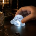 thumbnail image 4 of Halloween Mini Ghosts Figures, Luminous Small Little Resin Ghost Figurines to Hide Glow in The Dark Tiny Statue for Halloween Party Favors Dollhouse Decorations Toys, 4 of 7